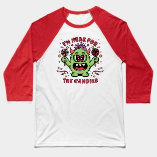 Cute Halloween Monster Baseball T-Shirt